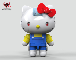Illustration for article titled Hello Kitty in Super Robot Form